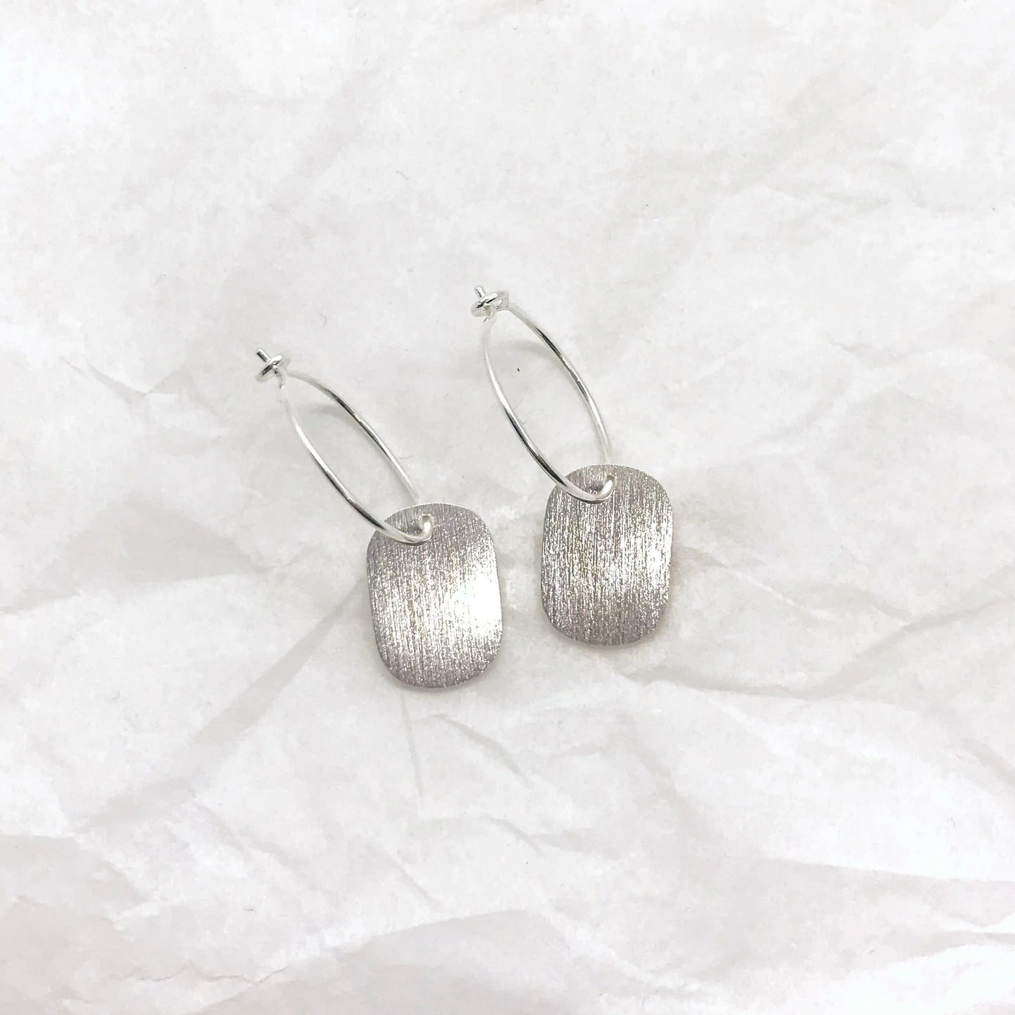 Label Hoop Earrings