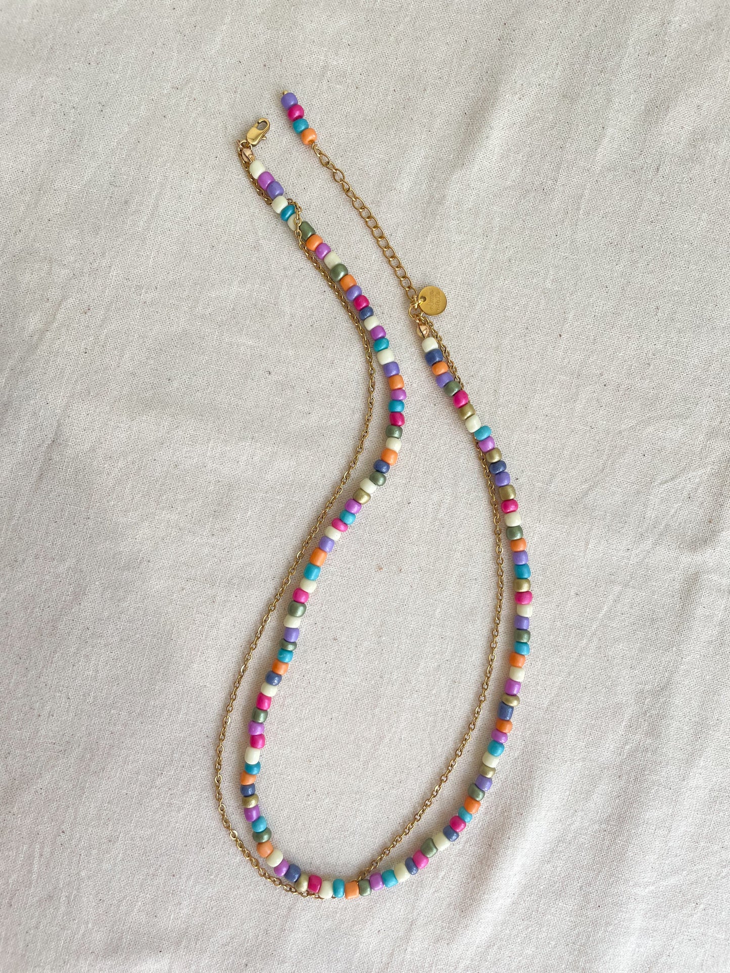 Ivy Multicolor Beads Necklace