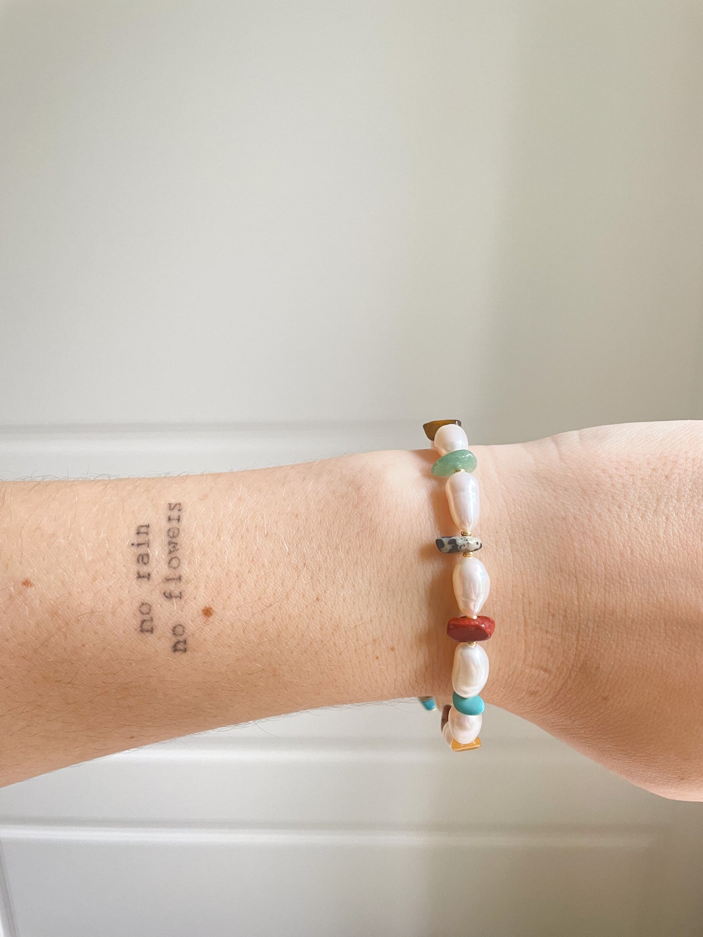Charlotte Pearl Gemstone Bracelet