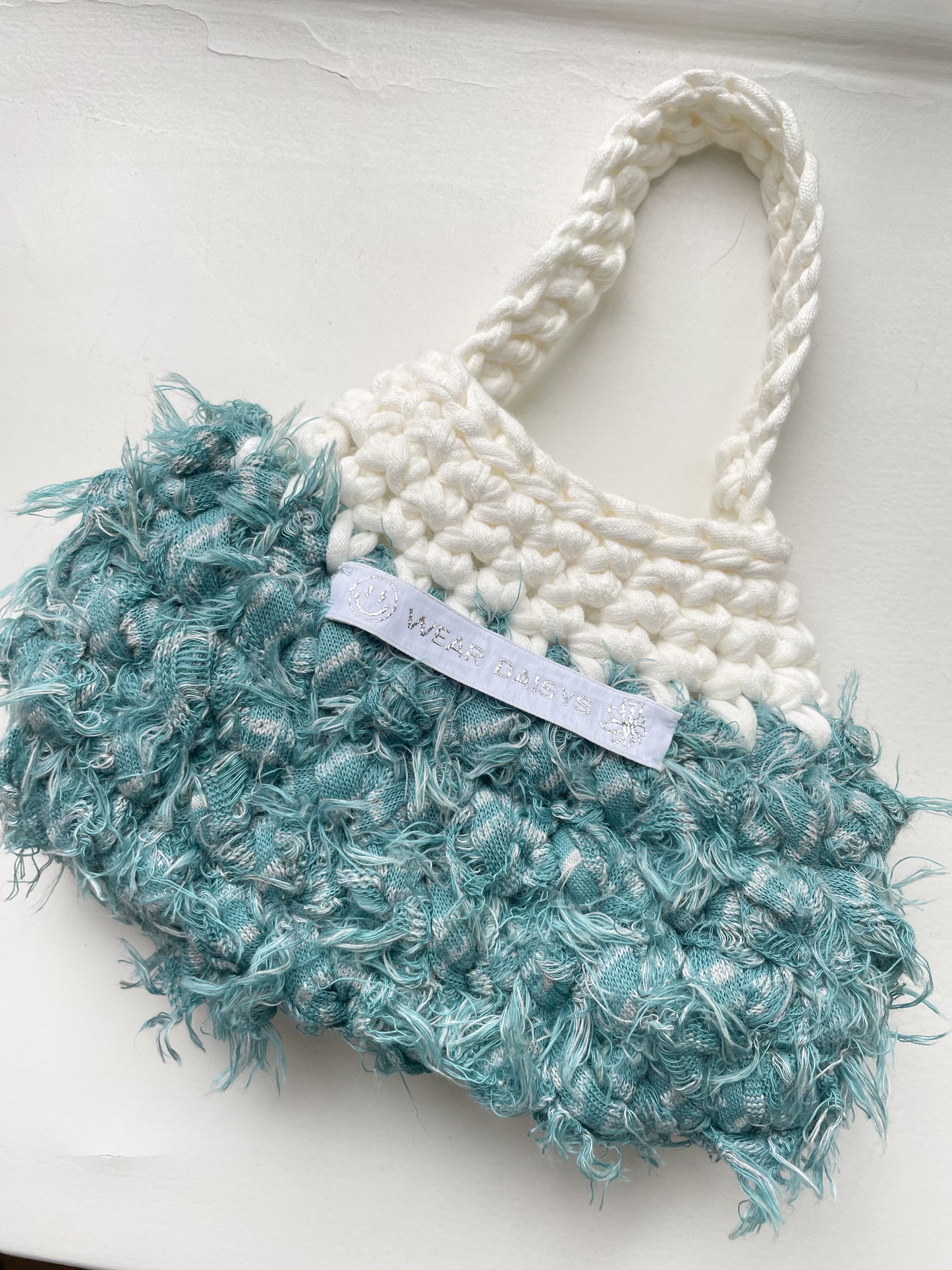 Short Handy-Mandy Blue & White Bag