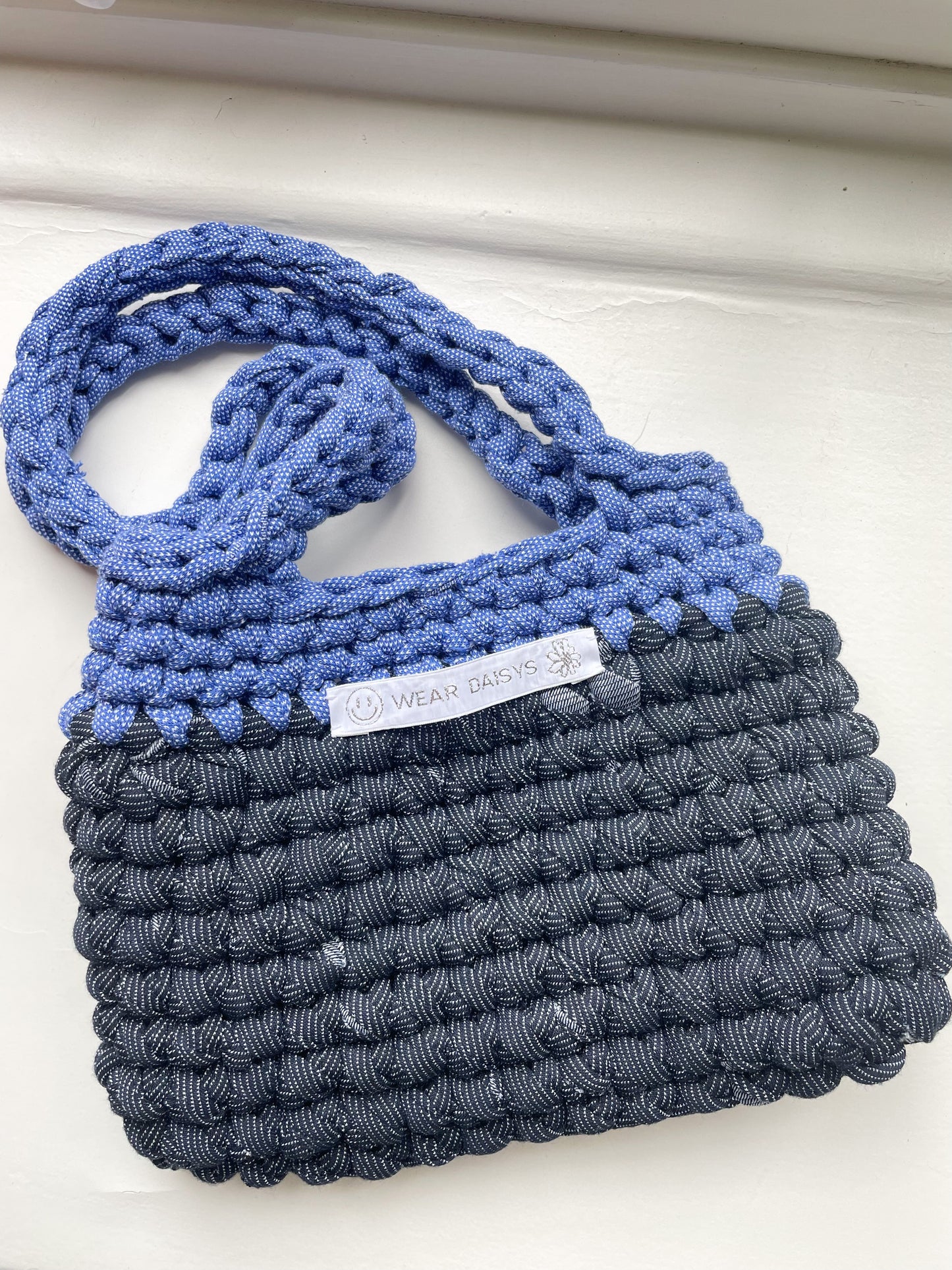 Young Daisy Denim on Denim Bag