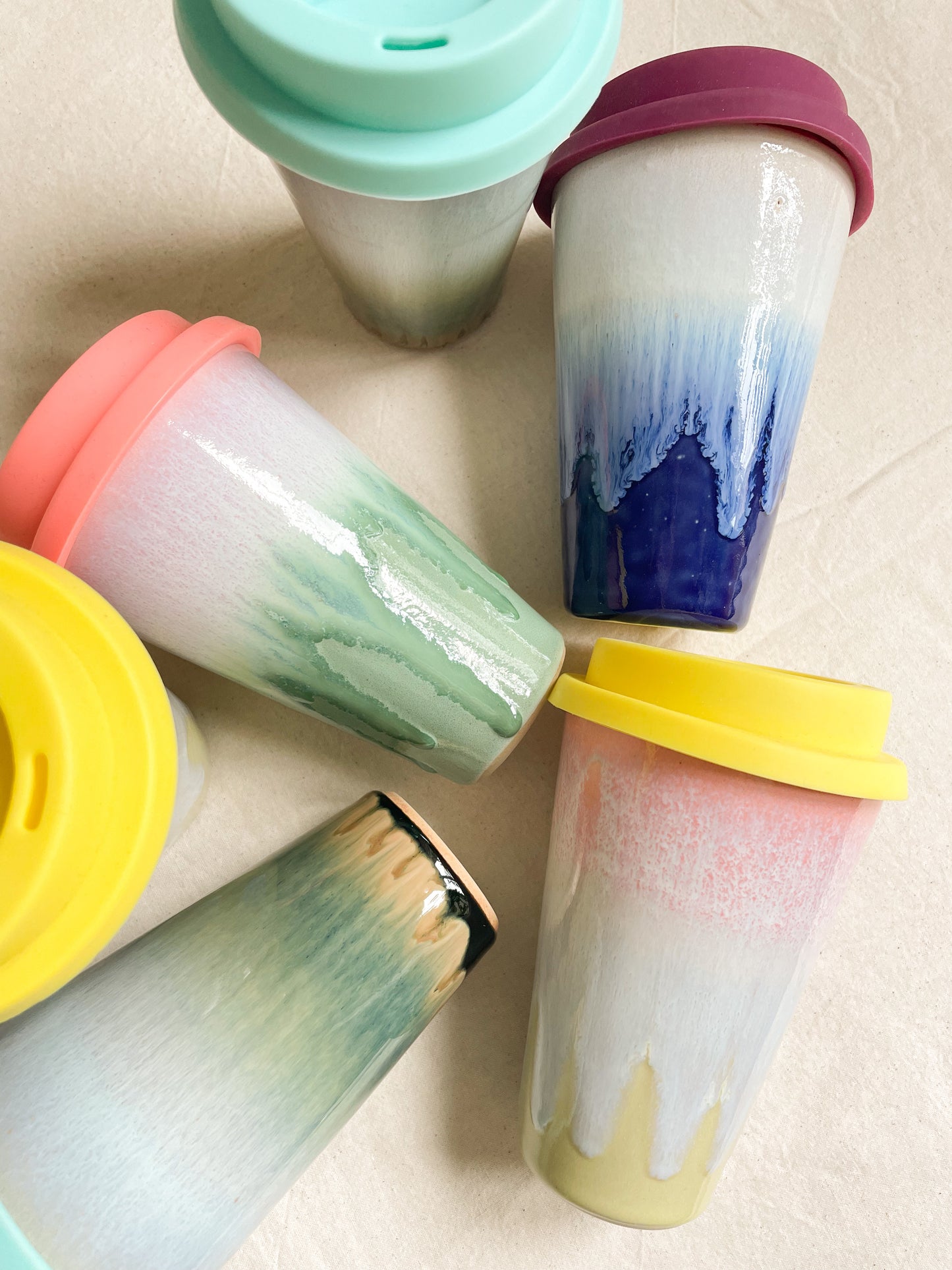 Peach & Lime Travel Cup