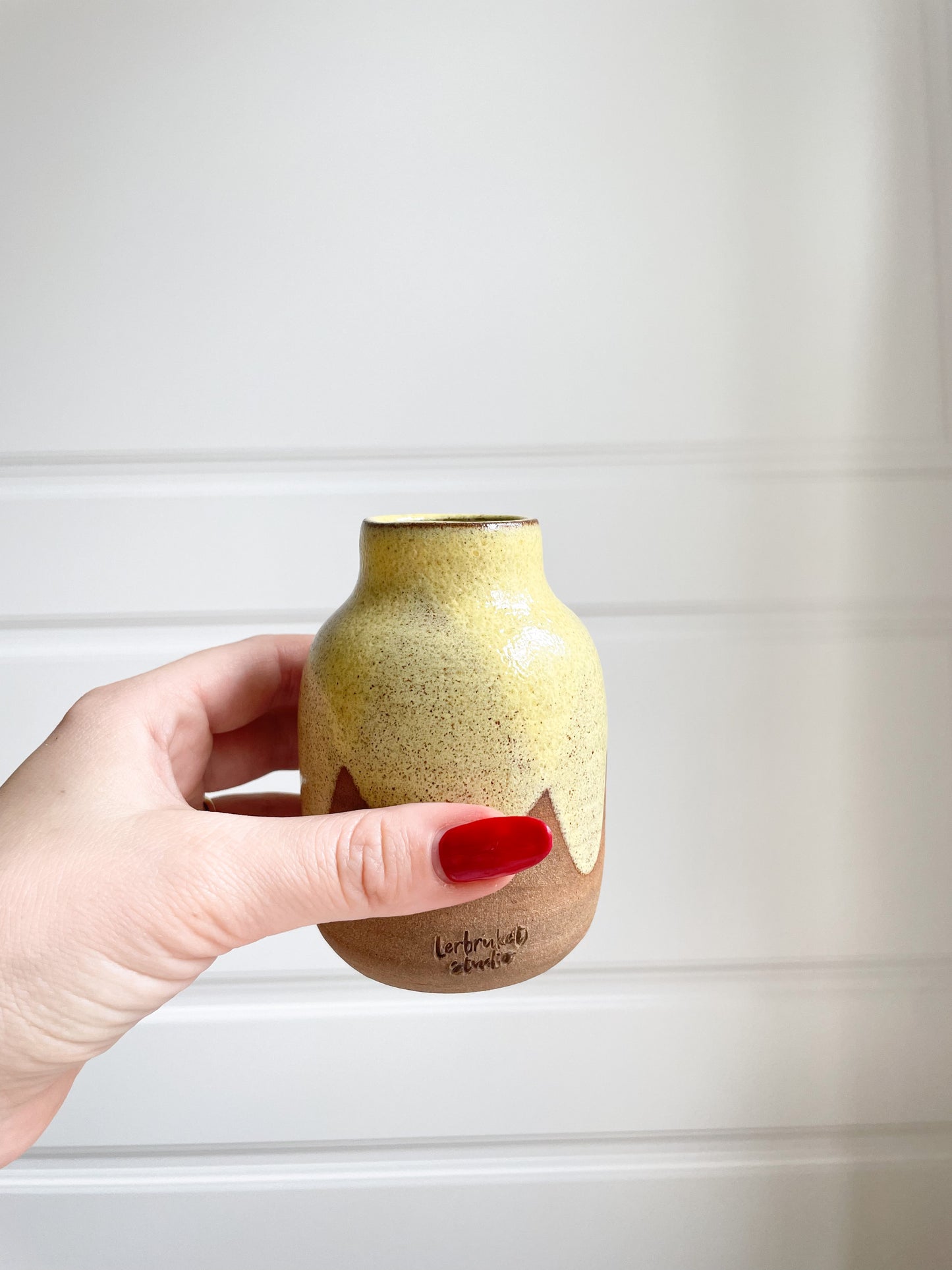 Rustic Yellow Vase