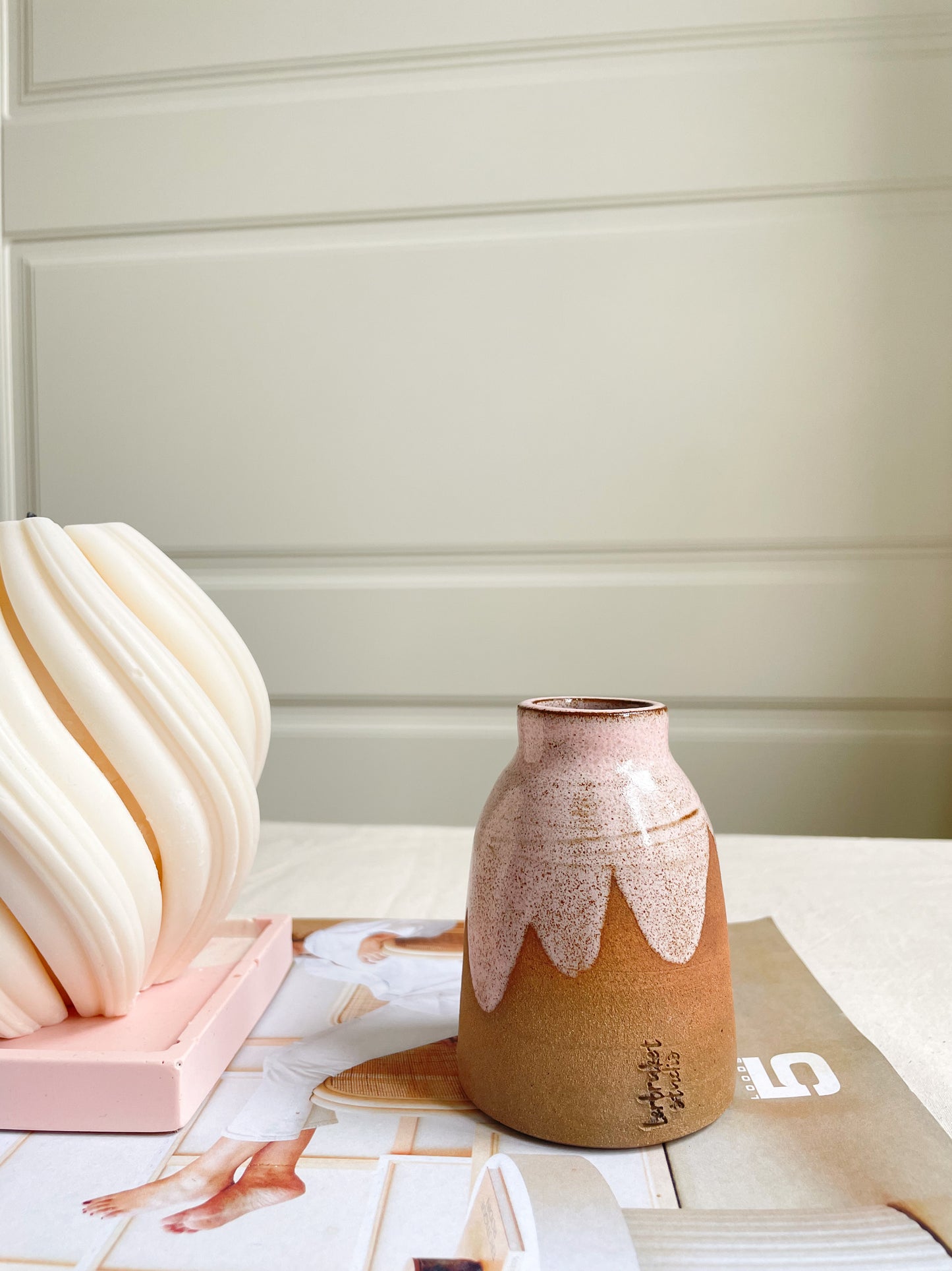 Rustic Pink Small Vase