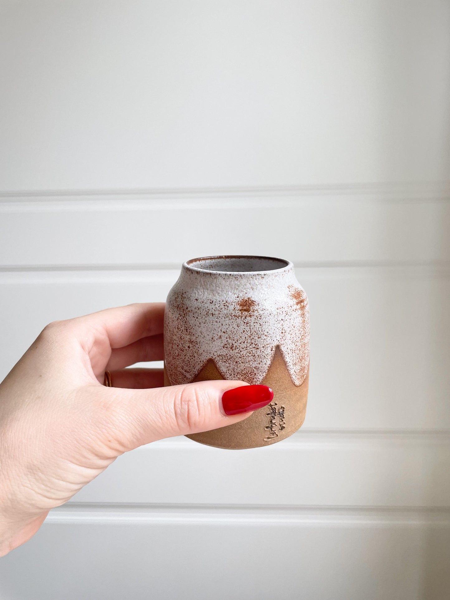 Rustic White Vase