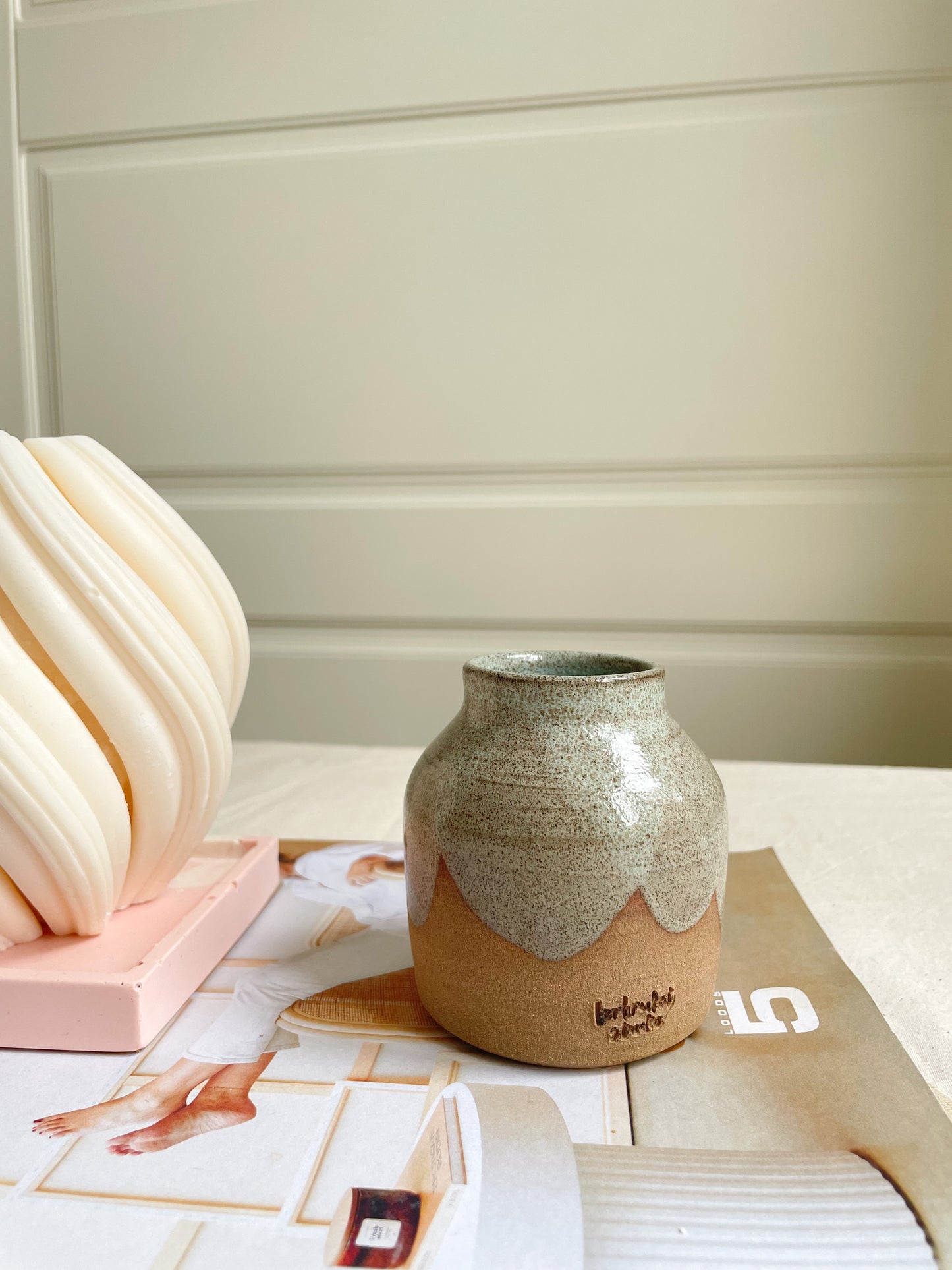 Rustic Blue Vase