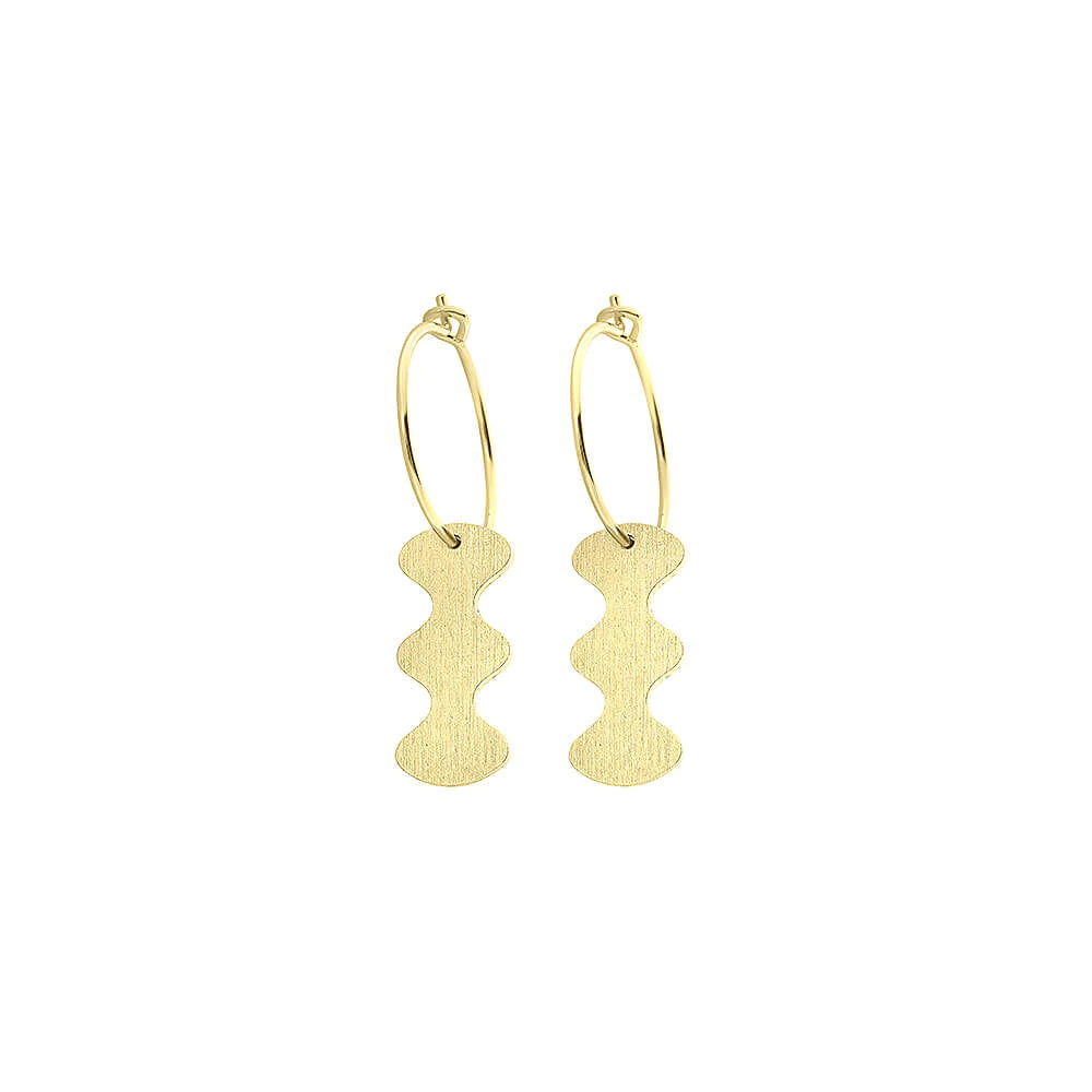 Wave At Me Hoop Earrings