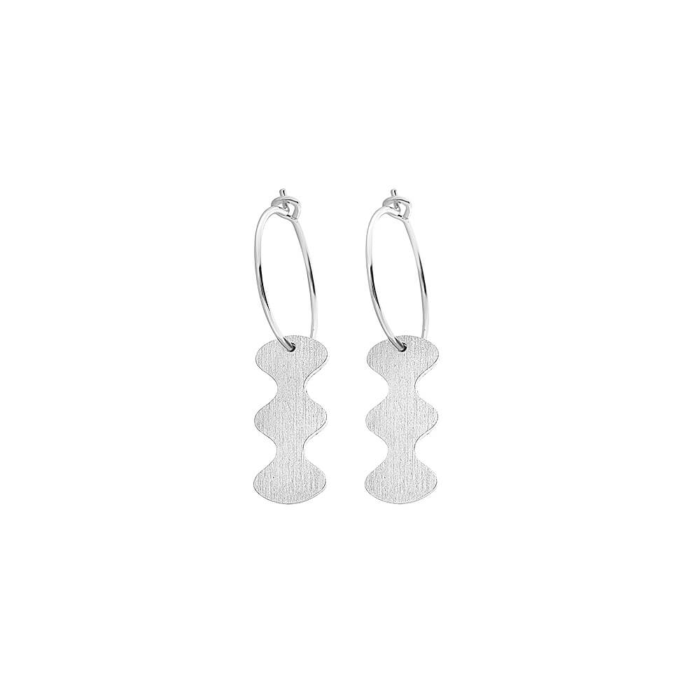 Wave At Me Hoop Earrings