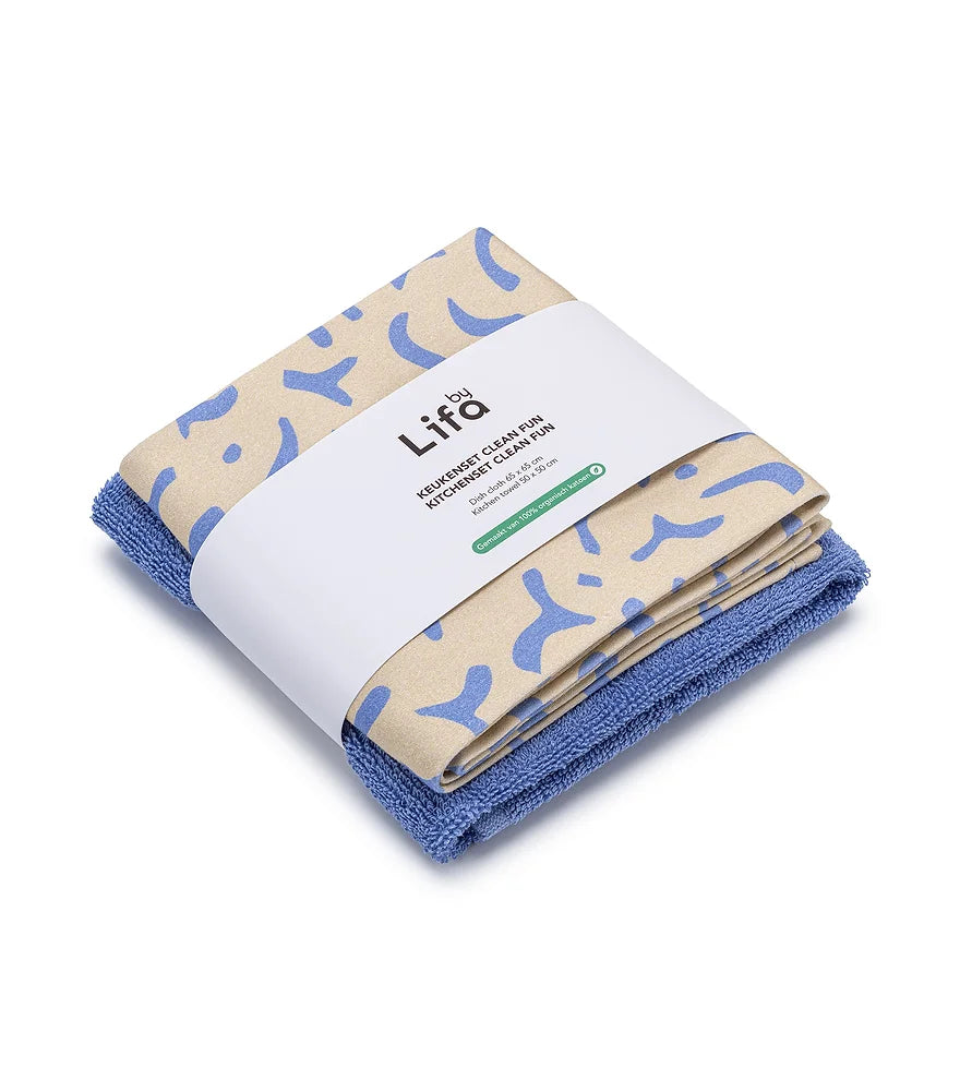Kitchen towel set Blue