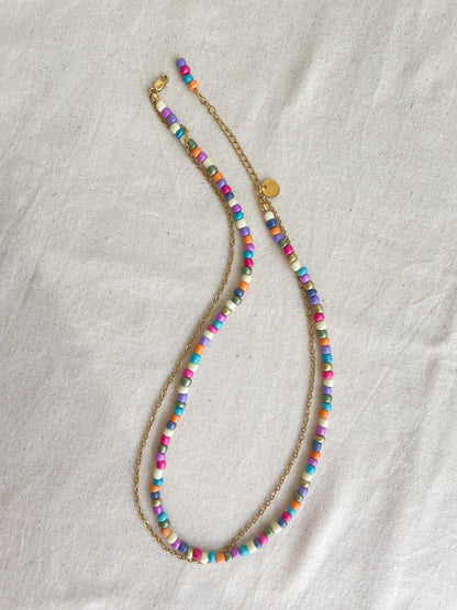Ivy Multicolor Beads Necklace