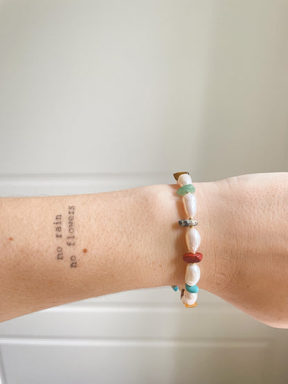 Charlotte Pearl Gemstone Bracelet
