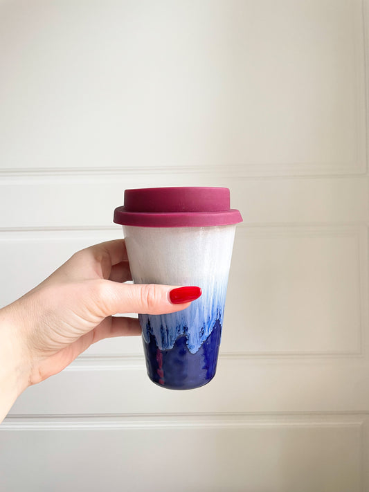 Dark Blue Travel Cup