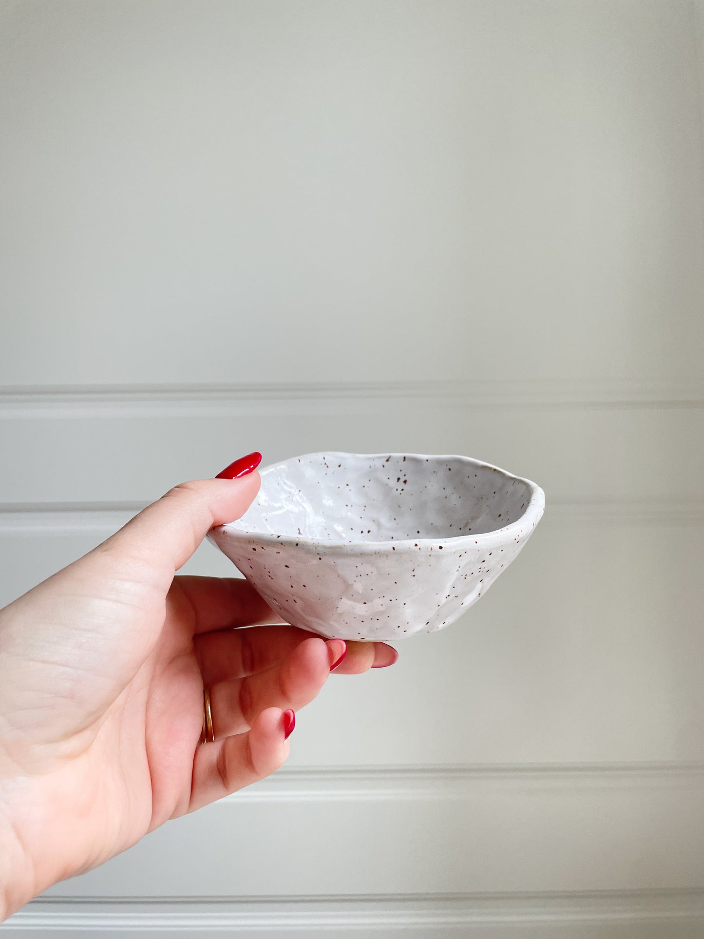 Small Bowl White Speckles