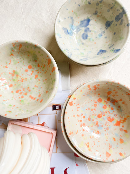 Bowl Orange Speckles