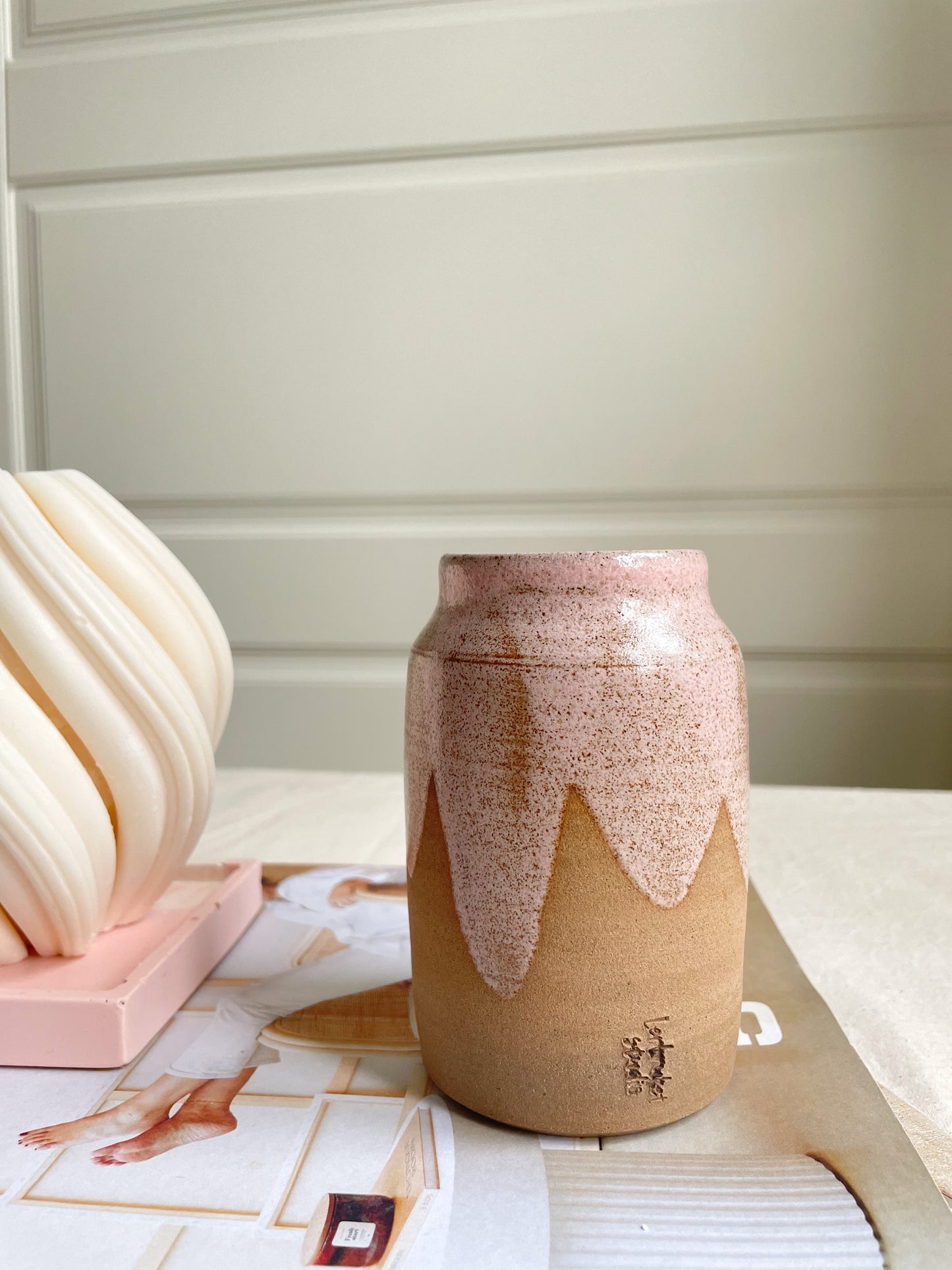 Rustic Pink Vase