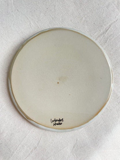 Small Neutral Speckled Plate