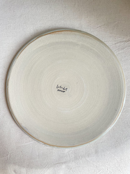 Medium Neutral Speckled Plate