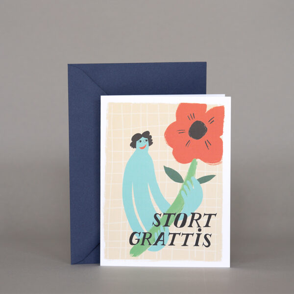 greeting card stort grattis