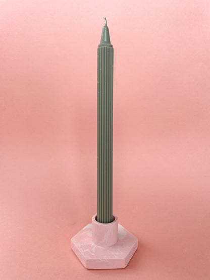 Taper Candle Striped