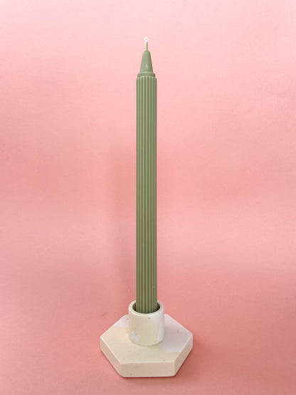 Taper Candle Striped
