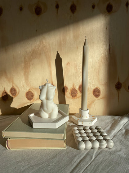 Taper Candle Striped