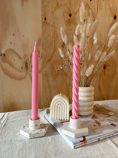 Taper Candle Striped