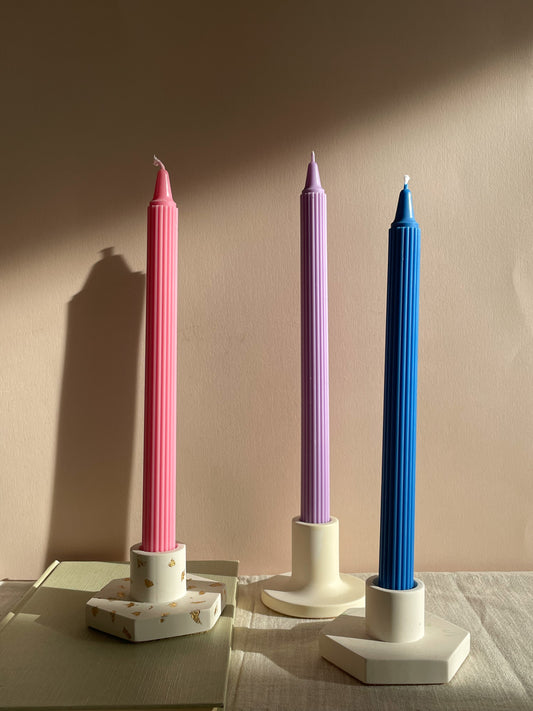 Taper Candle Striped