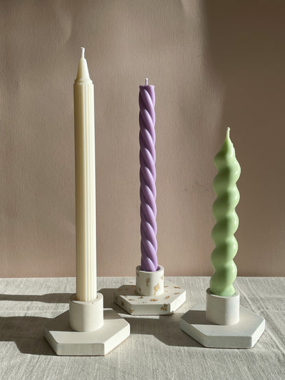Taper Candle Striped