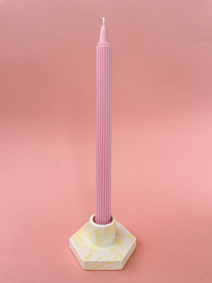 Taper Candle Striped